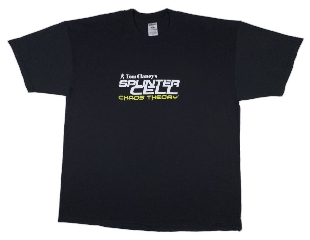 Vintage 2005 Tom Clancys Splinter Cell Chaos Theory Promo T Shirt XL Jerzees